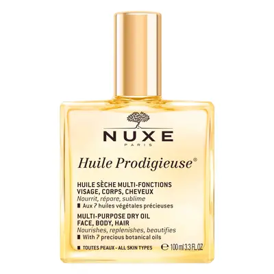 Nuxe Huile Prodigieuse, huile sèche multifonctionnelle pour le corps, le visage et les cheveux, 