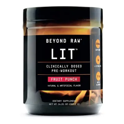 Gnc Beyond Raw Lit, Formule Pre-Workout, Arôme Fruits, 397.2 G