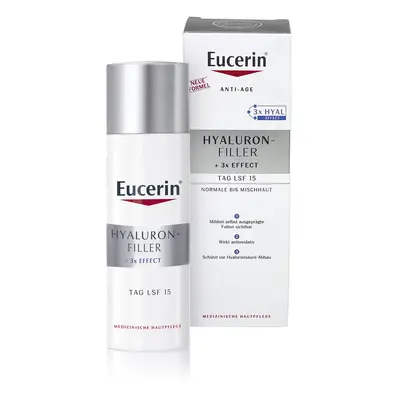 Eucerin Hyaluron-Filler, crème de jour anti-rides à l'acide hyaluronique, peaux normales et mixt