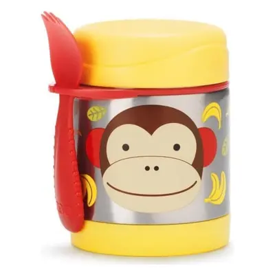 Thermos alimentaire Zoo avec fourchette - Singe 12m+ 1×1 pc, thermos alimentaire