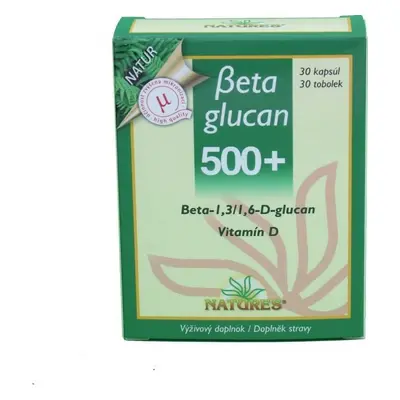 NATURES Betaglucan 500+ 1×30 gélules, complément alimentaire