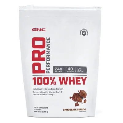 Gnc Pro Performance 100% Whey, protéines de lactosérum, aromatisées au chocolat, 426 g