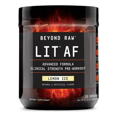 Gnc Beyond Raw Lit Af, Formule Pre-Workout, Goût citron, 446.4 g