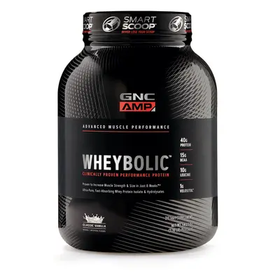 Gnc Amp Wheybolic, protéines de lactosérum, arôme vanille, 1300 g