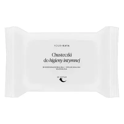 Votre KAYA, lingettes humides pour l'hygiène intime, 20 pcs