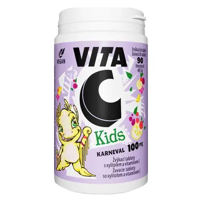 Vitabalans VITA C KIDS 100 MG 1×90 tbl, complément alimentaire