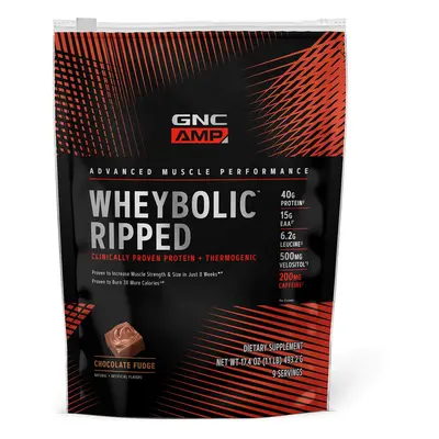 Gnc Amp Wheybolic Ripped, Protéines de lactosérum, Chocolat, 493.2 g