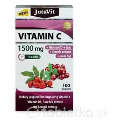 JutaVit Vitamine C 1500 mg 1×100 tbl, complément alimentaire