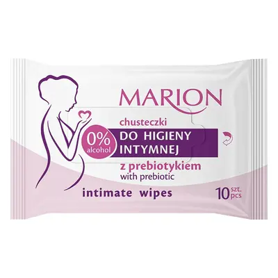 Marion, lingettes d'hygiène intime avec prébiotique, 10 pièces