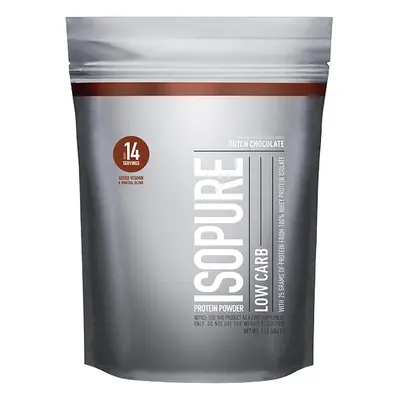 Isopure Low Carb Protein Powder, protéines de lactosérum isolées, arôme chocolat, 454 g