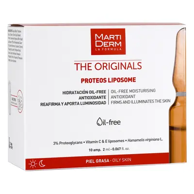 MartiDerm The Originals Proteos Liposome, sérum hydratant avec antioxydants, peau grasse, 2 ml x