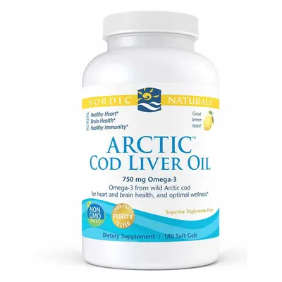 Arctic Cod Liver Oil Lemon (180 capsules) Nordic Naturals