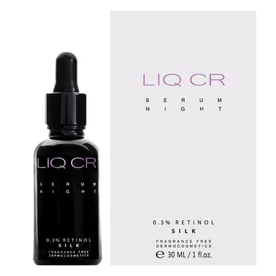 Liqpharm Liq CR Serum Night, 0,3% Retinol Silk, concentré correcteur intensif, 30 ml