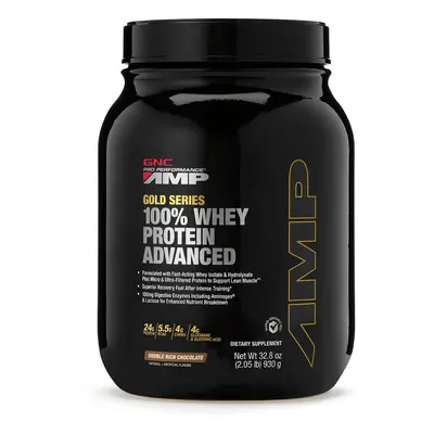 Gnc Amp Gold Series 100% Whey Protein Advanced, Protéines de lactosérum, Chocolat, 930 g