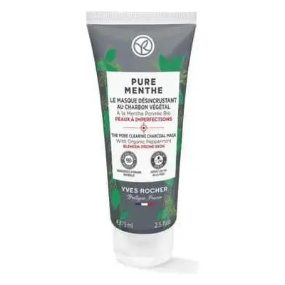 Yves Rocher Pm Masque nettoyant au charbon actif 1×75 ml, Masque nettoyant au charbon actif pour