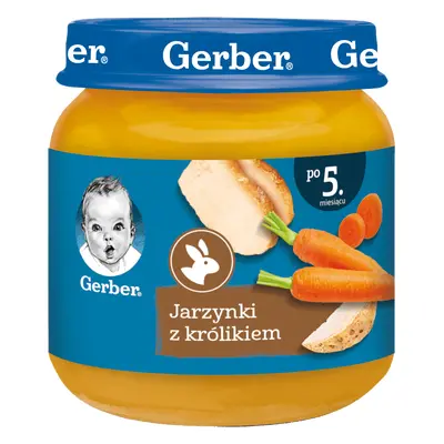 Gerber Lunch, légumes avec lapin, après 5 mois, 125 g