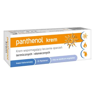 Panthénol, crème de soutien pour le traitement des brûlures thermiques et solaires, 30 g