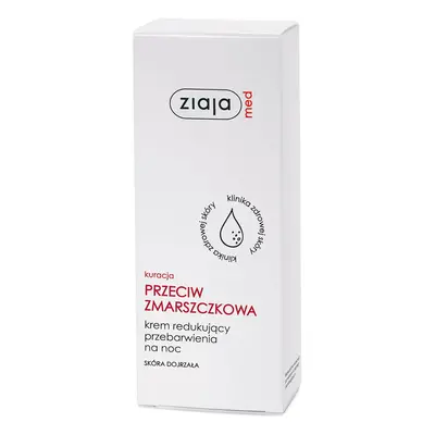 Ziaja Med Traitement anti-rides, crème réduisant la décoloration, nuit, 50 ml