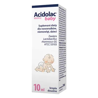 Acidolac Bébé, gouttes orales pour nouveau-nés, nourrissons et enfants, 10 ml