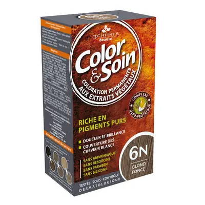 Color&Soin, teinture pour cheveux, 6N, blond foncé, 135 ml