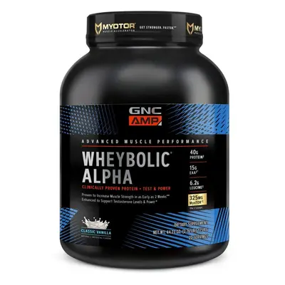 Gnc Amp Wheybolic Alpha, Protéine de lactosérum avec arôme de vanille, 1254 g