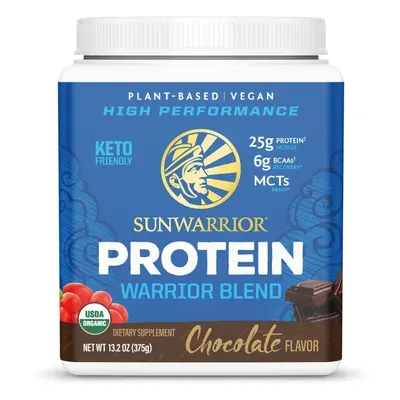 Sunwarrior Plant-based Organic Protein, Protéines végétaliennes biologiques, aromatisées au choc