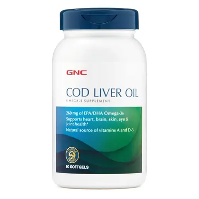 Gnc Cod Liver Oil, Triple Cod Liver Oil, 90 Cps