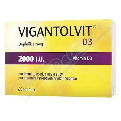 Vigantolvit D3 2000 IU 1×60 cps, complément alimentaire