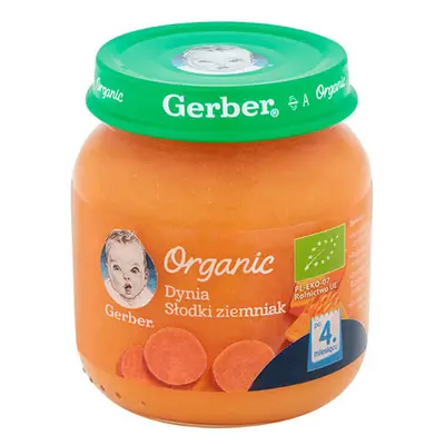 Gerber Organic Lunch, potiron, patate douce, après 4 mois, 125 g