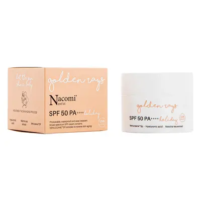 Nacomi Next Level Holiday, crème solaire hydratante pour le visage, SPF 50, 50 ml