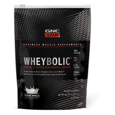 Gnc Amp Wheybolic, protéine de lactosérum, saveur vanille, 515 G