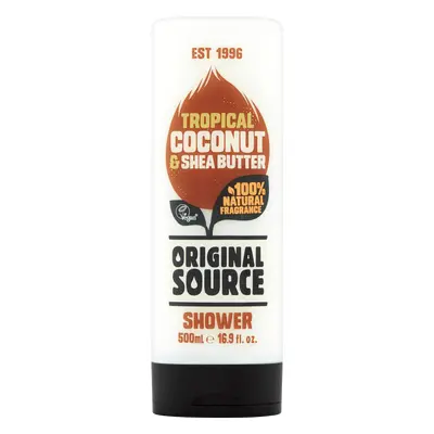 Original Source Vegan, gel douche, noix de coco et beurre de karité, 500 ml