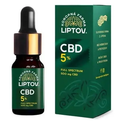 HEMP PHARMA LIPTOV CBD OIL 5% 10ML 1×10 ml