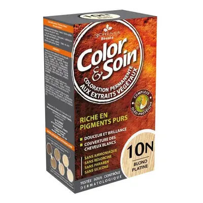 Color&Soin, teinture pour cheveux, 10N, blond platine, 135 ml