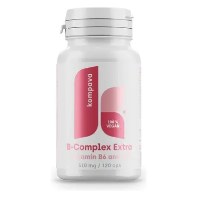 kompava B-complex Extra + B6, B12 1x120 cps, complément alimentaire