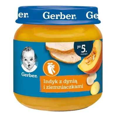 Gerber Lunch, dinde avec potiron et pommes de terre, après 5 mois, 125 g