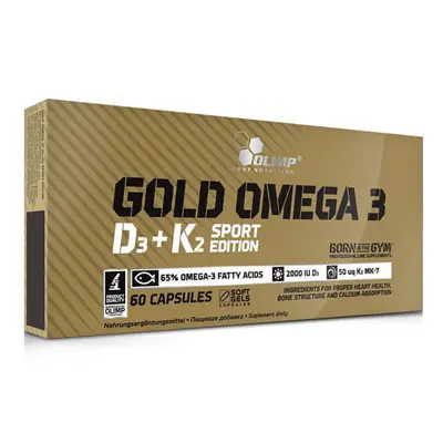 Gold Omega 3 D3 + K2 Sport Edition, 60 gélules