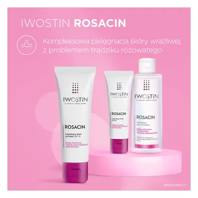 Iwostin Rosacin, crème de jour apaisante, peaux sensibles à la couperose, SPF 15, 40 ml