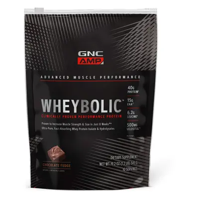 Gnc Amp Wheybolic, protéines de lactosérum, arôme chocolat, 545 g