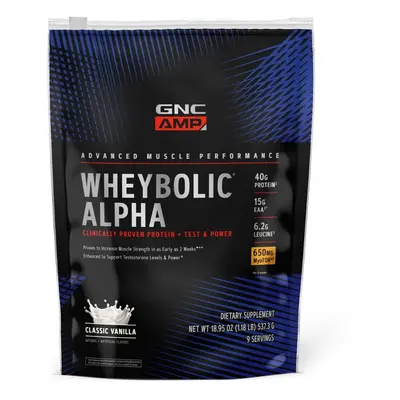 Gnc Amp Wheybolic Alpha, protéines de lactosérum, arôme vanille, 537.3 g