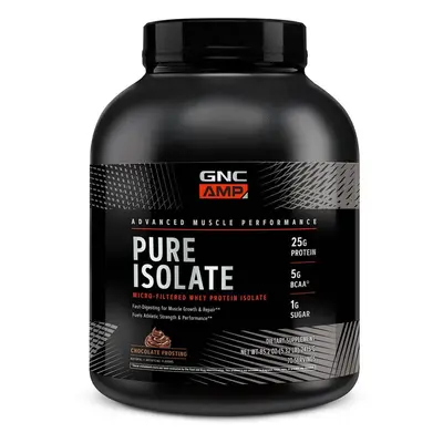 Gnc Amp Pure Isolate, Isolat de protéines de lactosérum avec arôme de chocolat, 2415 g