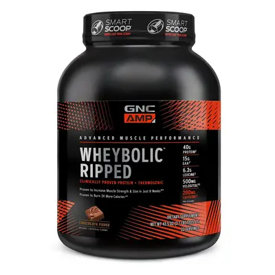 Gnc Amp Wheybolic Ripped, Protéines de lactosérum, Chocolat, 1205.6 g