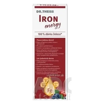 Dr Theiss Iron Energy 1×250 ml, complément alimentaire