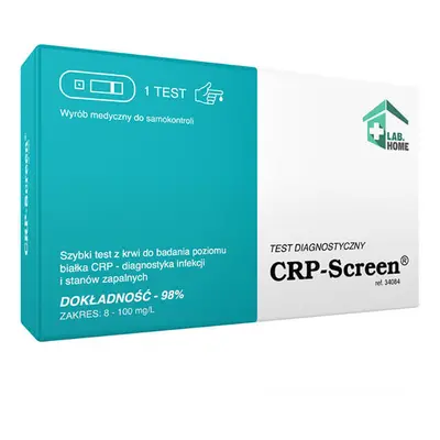 LabHome CRP-Screen, test sanguin pour le niveau de protéine CRP, diagnostic d'infection et d'inf