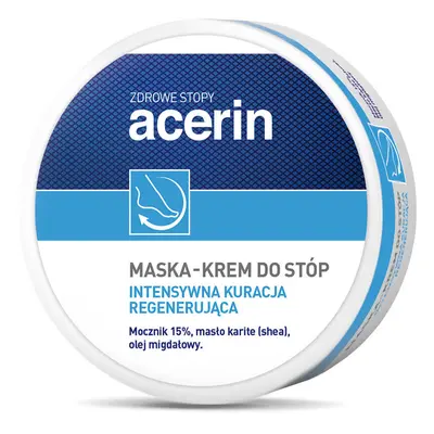 Acerin, masque - crème pour les pieds, soin régénérant intensif, 125 ml