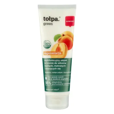 Tolpa Green Regeneration, huile multifonctionnelle en crème pour cheveux secs, ternes et crépus,