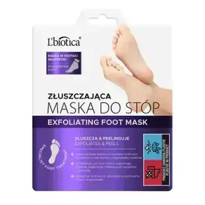 L&#39;Biotica Home Spa, masque exfoliant pour les pieds, chaussettes imbibées, 40 ml