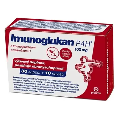 Immunoglucan P4H 100 mg 1×40 cps, complément alimentaire