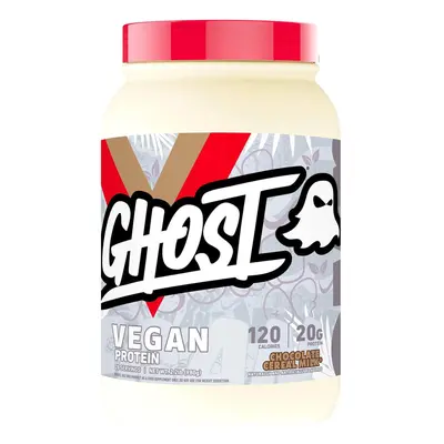 Ghost Vegan Protein, Céréales de protéines végétales au lait aromatisées au chocolat, 980 g