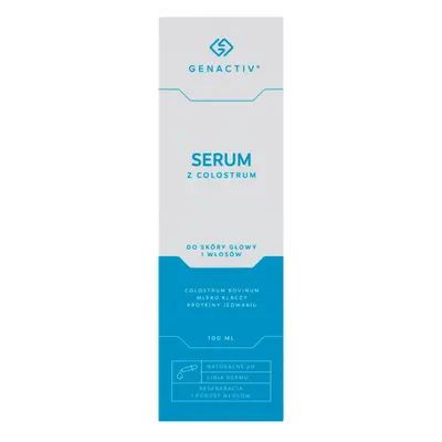 Genactiv, sérum de colostrum pour le cuir chevelu et les cheveux, 100 ml